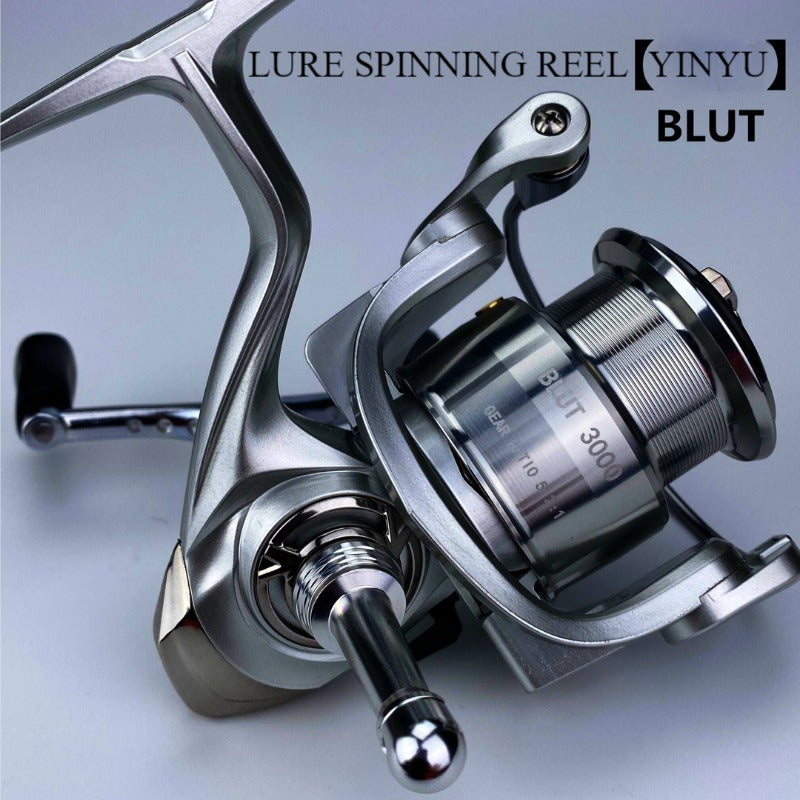 YINYULURE new style BULT fishing spinning reel double handle 6+1