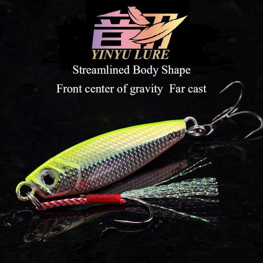 YINYU Iron plate BKK hook far cast lure bionic bait laser coating colorful bionic bait