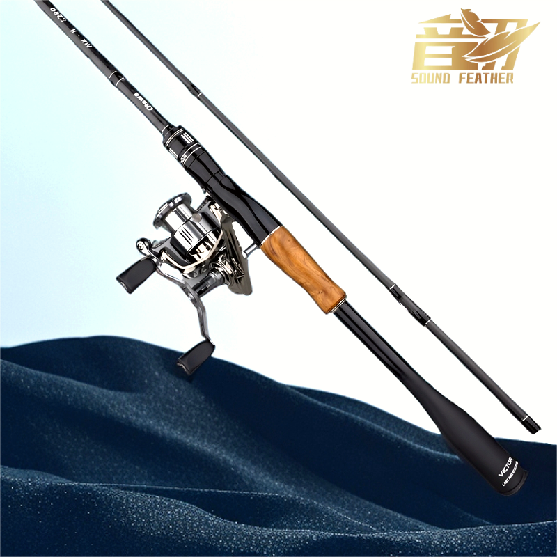 YinYu double reel handle fishing reel+fishing rod(2.1m)a whole set Free 100 meters of PE line and bait