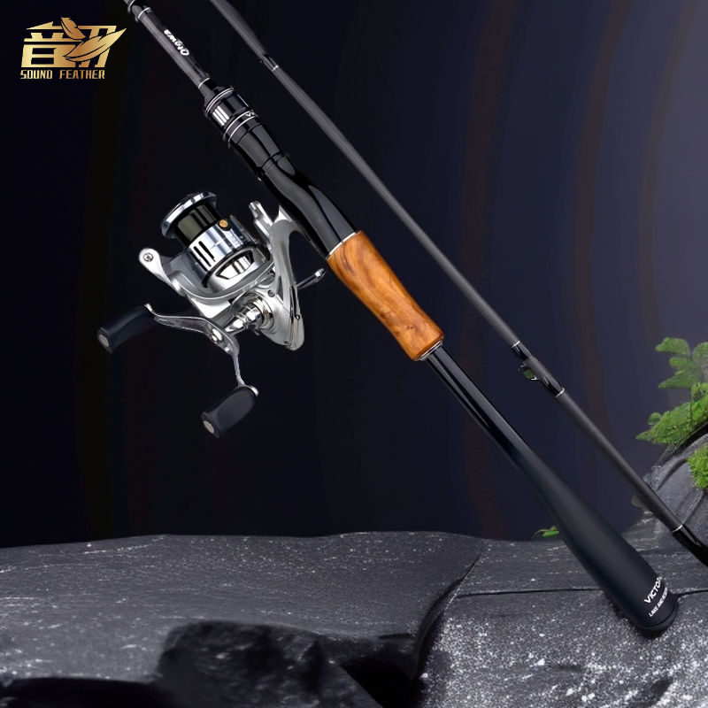 YinYu double reel handle fishing reel+fishing rod(2.1m)a whole set Free 100 meters of PE line and bait