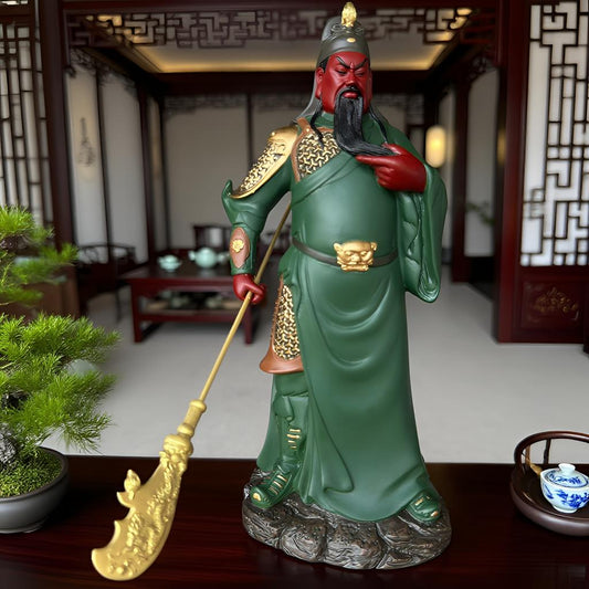 The Holy Emperor Guan sculpture, suitable for display in home or office
