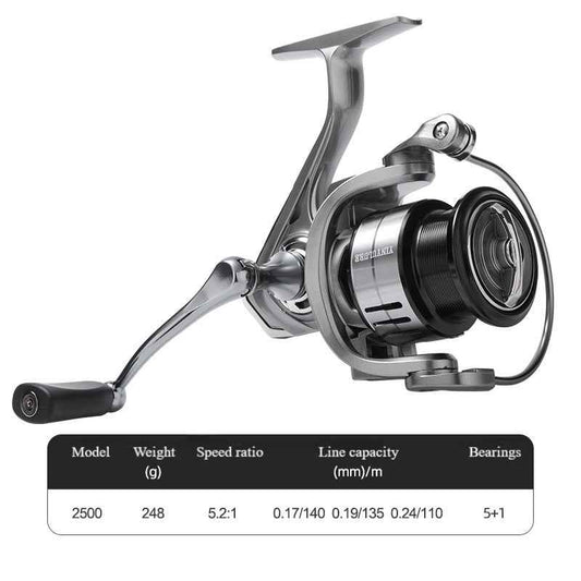YINYU LURE new style APOLLO spinning reel fishing reel metal single handle cast farther
