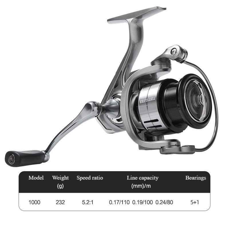 YINYU LURE new style APOLLO spinning reel fishing reel metal single handle cast farther