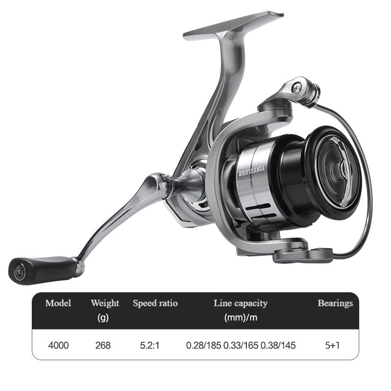 YINYU LURE new style APOLLO spinning reel fishing reel metal single handle cast farther
