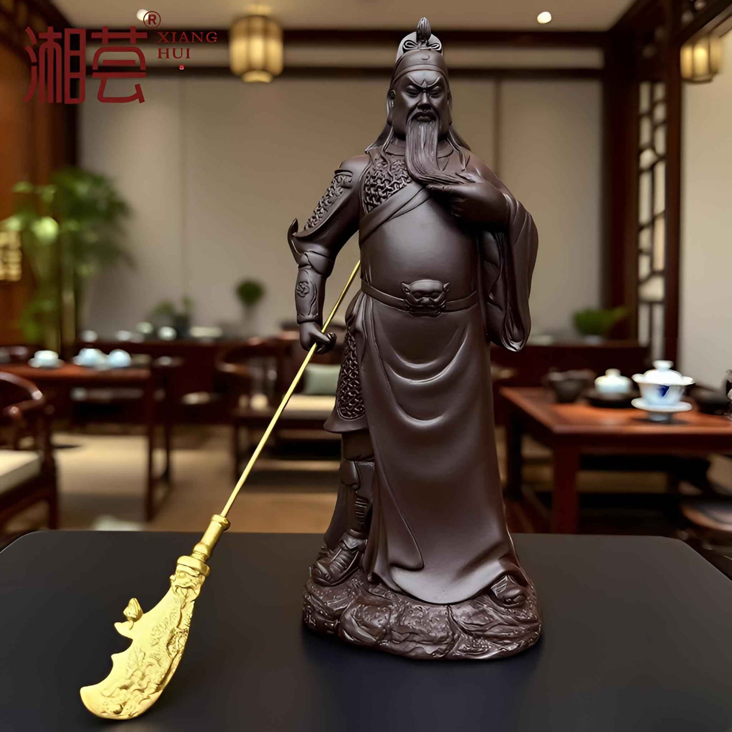 The Holy Emperor Guan sculpture, suitable for display in home or office