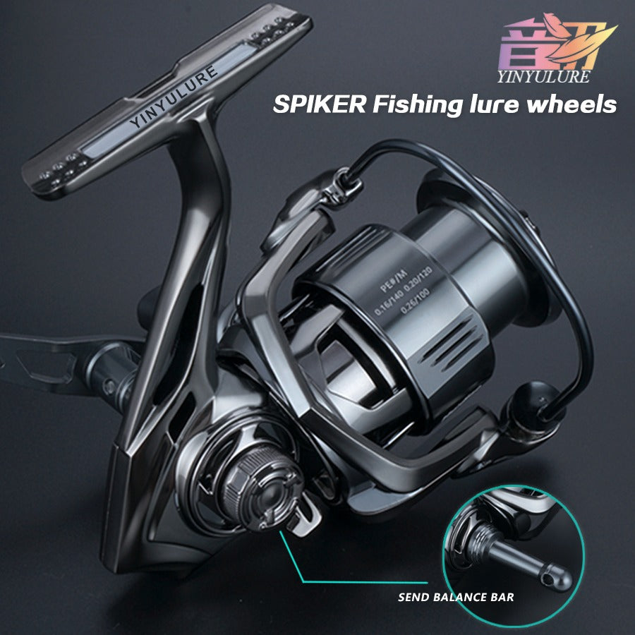 YINYU LURE new style Upgraded version SPIKER screw-in type spinning reel  fishing reel Carbon double handle cast farther