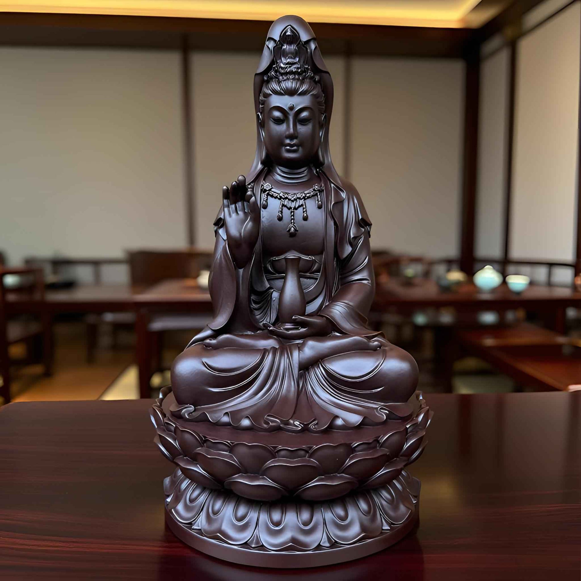 Chinese-style desktop craft ornament Zisha Guanyin Tea pet