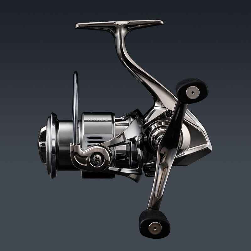 Latest MAX Long Cast Spinning Fishing Reel, Double Handle Design, No Gap Smooth Retrieve, Body for Freshwater Saltwater Fishing